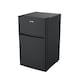 image 3 of HYE 86L Under Counter Fridge Freezer, Freestanding, 49cm, Black - RF01UCFF85B13