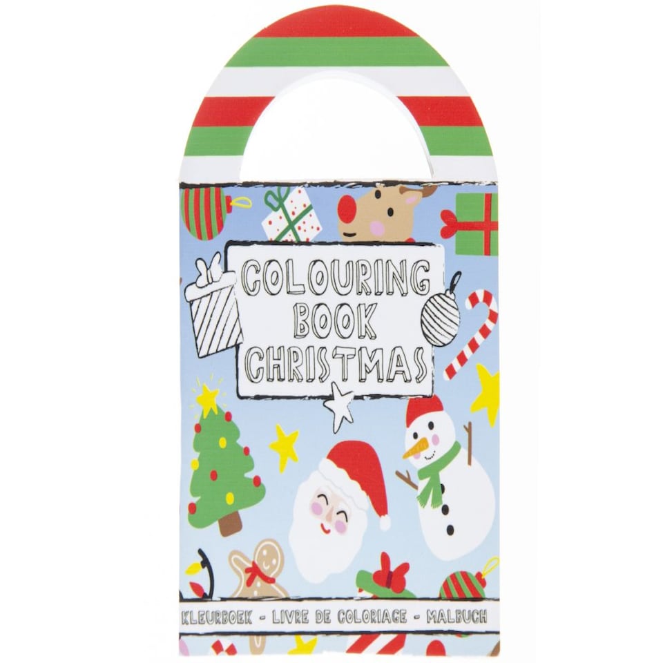 image 1 of Pack of 12 Christmas Coloring Mini Book with Stickers