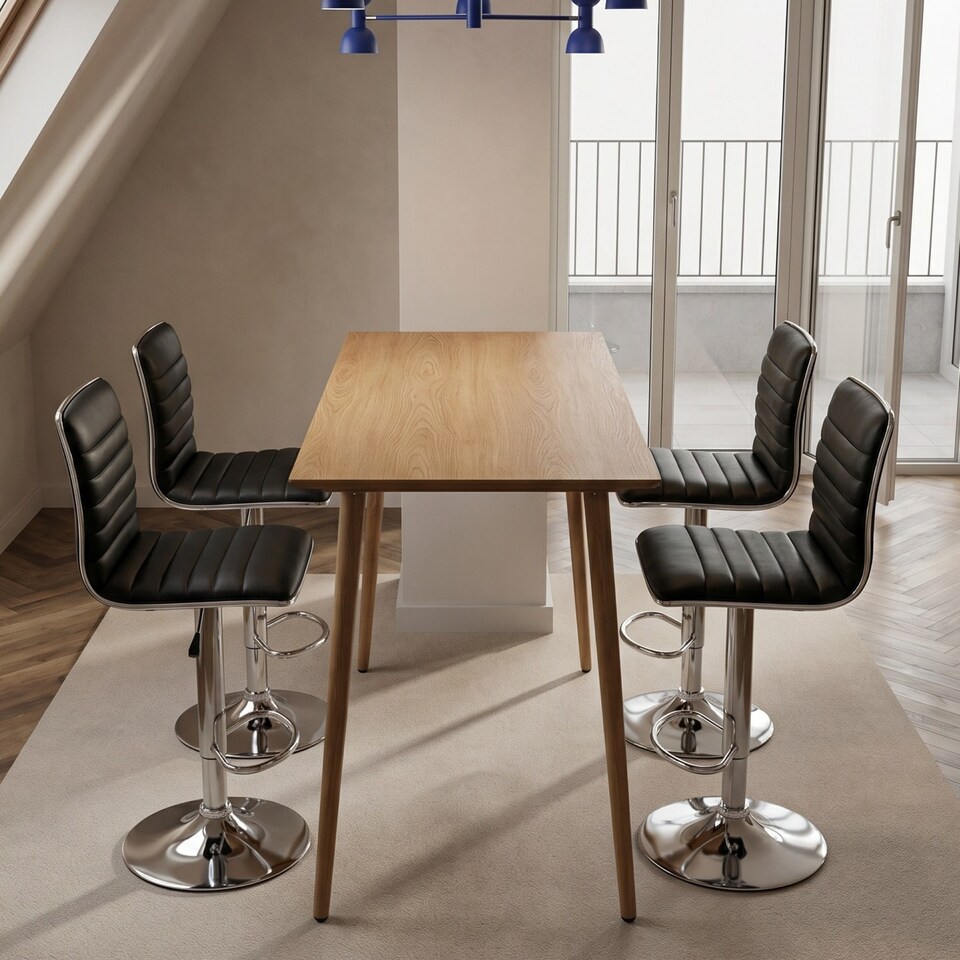 image 1 of Monza Bar Table 110 centimeter in Oak | Brown | Oak