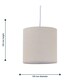 image 9 of Set of 2 Natural Linen 15.5cm Table Lamp Shades | Brown | Small | 2