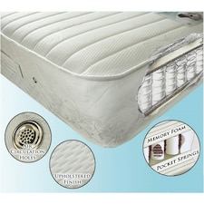 Pocket Sprung and Memory Foam Mattress - Small Double 4ft