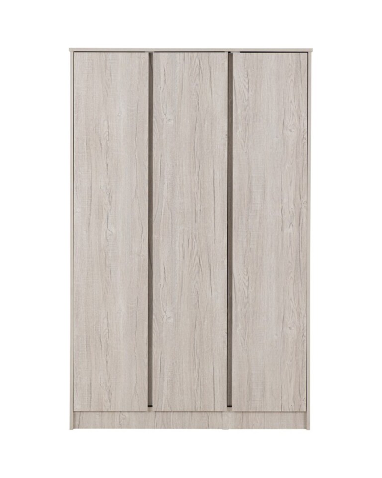 image 1 of Malvern 3 Door Wardrobe - L50.5 x W115 x H180 cm - Urban Snow | Brown | Urban Snow