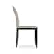 image 4 of Set Of 4 Monza Fabric Dining Chair Modern Padded Seat Metal Legs Kitchen Cream | Beige