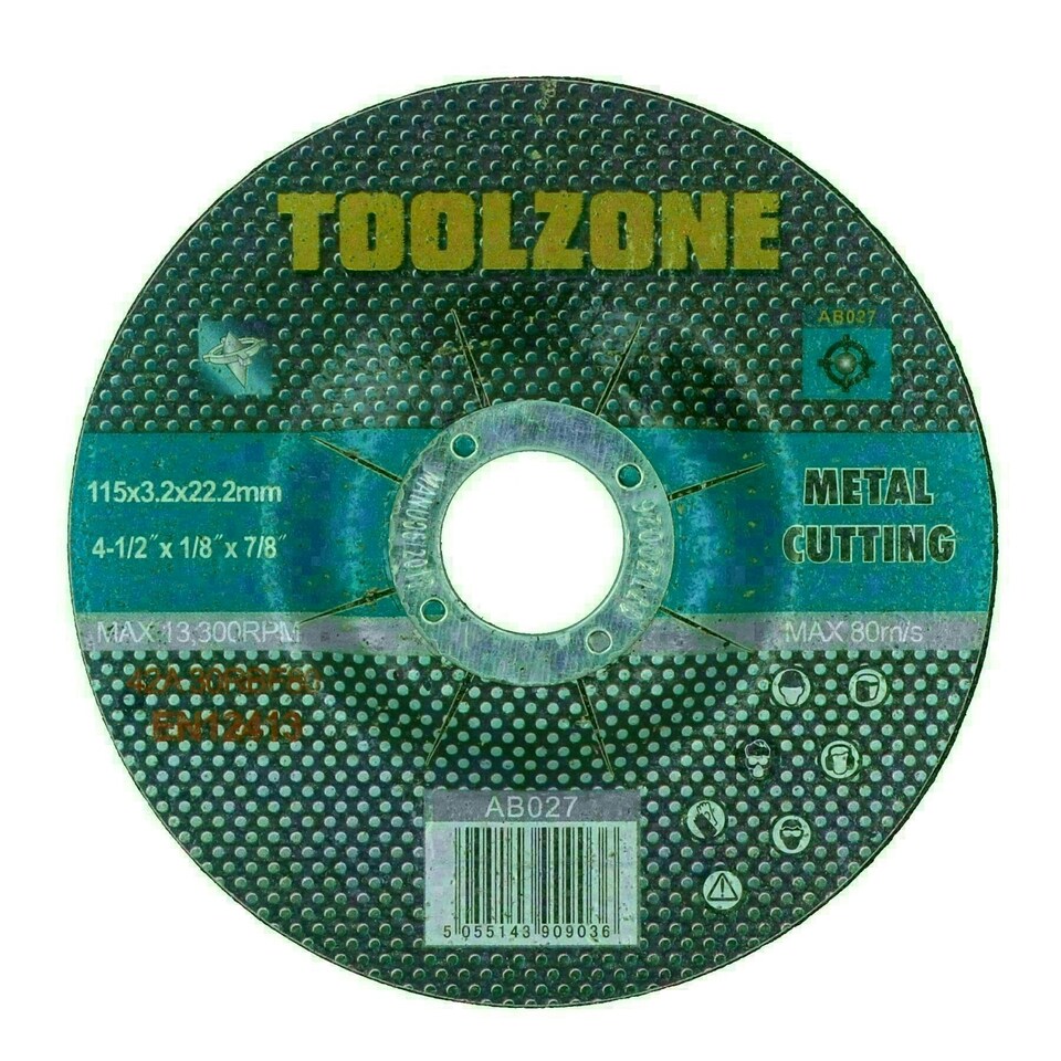 image 1 of Metal Cutting Grinding 115mm / 4-1/2in. Angle Grinder Discs For Steel 20 Pack