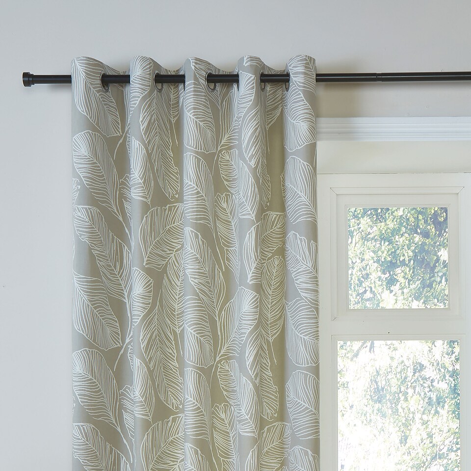 image 1 of Fusion Matteo Eyelet Curtains Natural