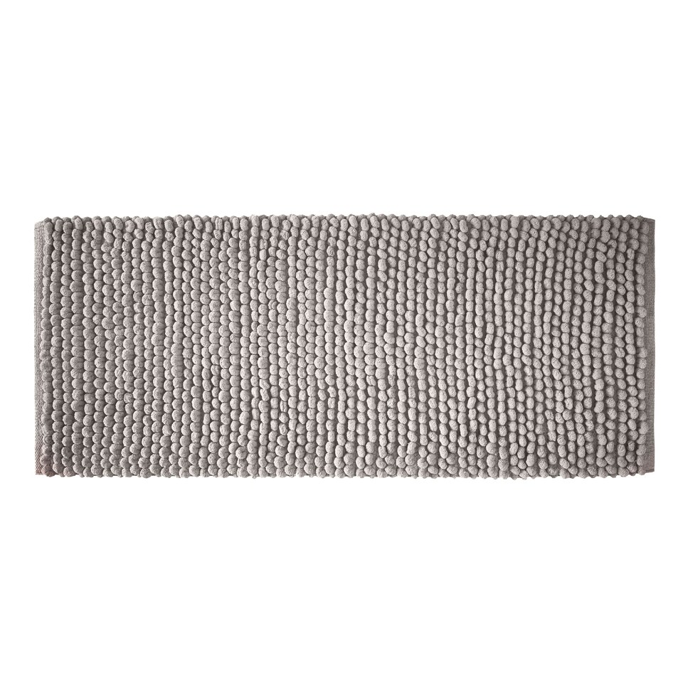 image 1 of Bianca Aspen Bobble Bath Runner | Grey | 50x120cm