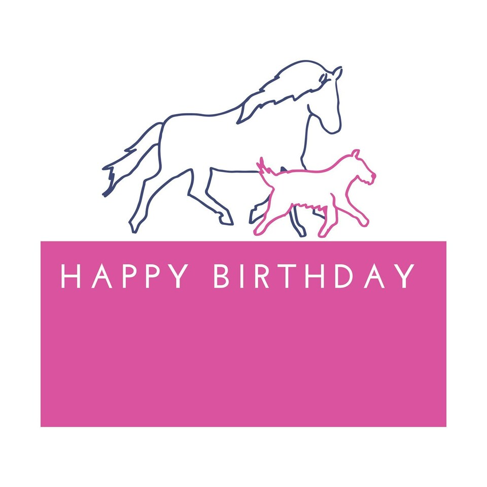 Gubblecote Perfect As A Pony Greetings Card - Purple - One Size