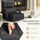 image 9 of COSTWAY 2 IN 1 Folding Lazy Sofa Lounger Adjustable Grey Black