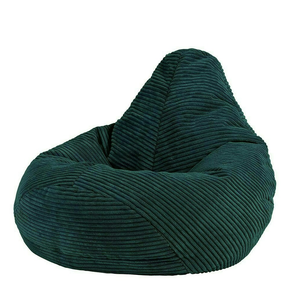 image 1 of icon Dalton Kids Beanbag Corduroy Teal Set of 2 Green