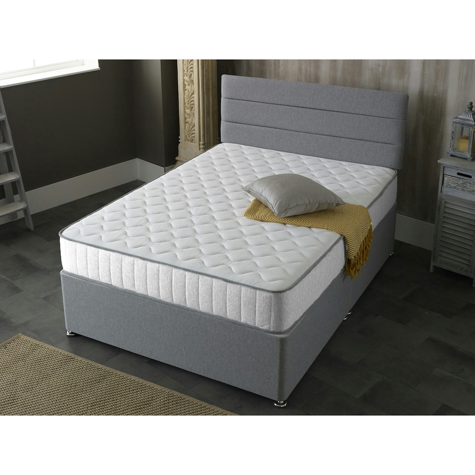 image 1 of Victoria White Castle Hybrid Mattress - Plush Comfort, Durable Design | White | Small Single