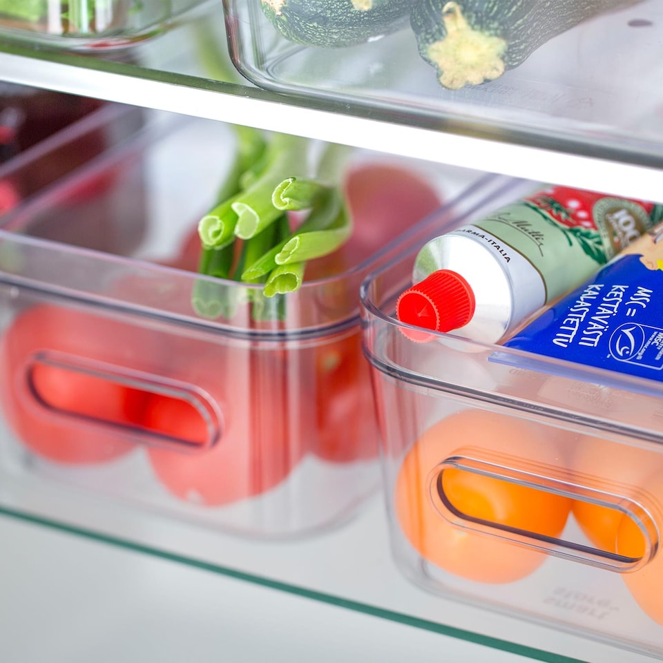 image 1 of SmartStore BPA Free Compact Clear Lid For Storage Bin Container, Size S