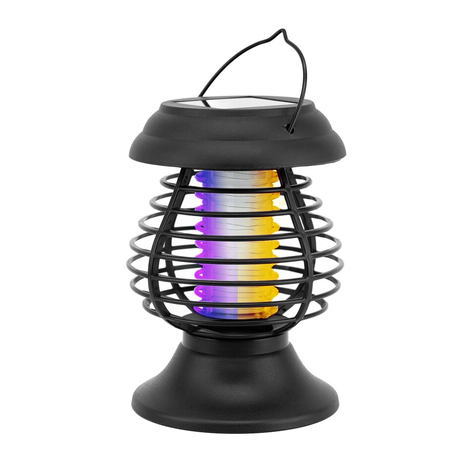 image 1 of Gardenwize Solar Flame Lantern & Bug Zapper Garden Light
