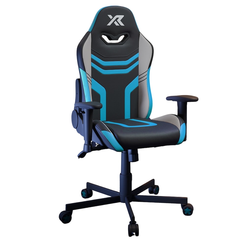 image 1 of Agility Compact Ergonomic PC Gaming Chair for Juniors - Black / Blue