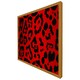 image 4 of Red leopard print (Picture Frame) Grey | L
