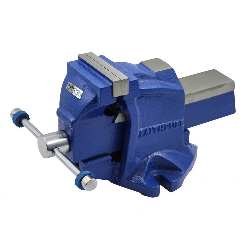 Faithfull Mechanics Vice With Magnetic Jaws - Multi Colour - 75mm (3in)