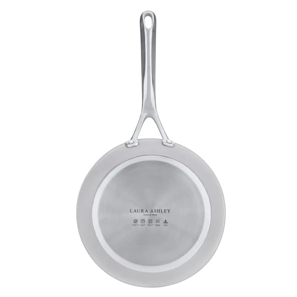 image 1 of Laura Ashley Forged Aluminium Non-stick Frying Pan 24cm - Dark Dove Grey