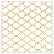 Gold chainlink rope (Picutre Frame) White | L
