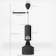 image 7 of HOMCOM Boxing Punch Bag Stand w/ Rotating Flexible Arm Speed Ball Waterable Base | Black