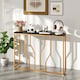 image 4 of COSTWAY Console Table 110 cm Modern Entryway Table Black