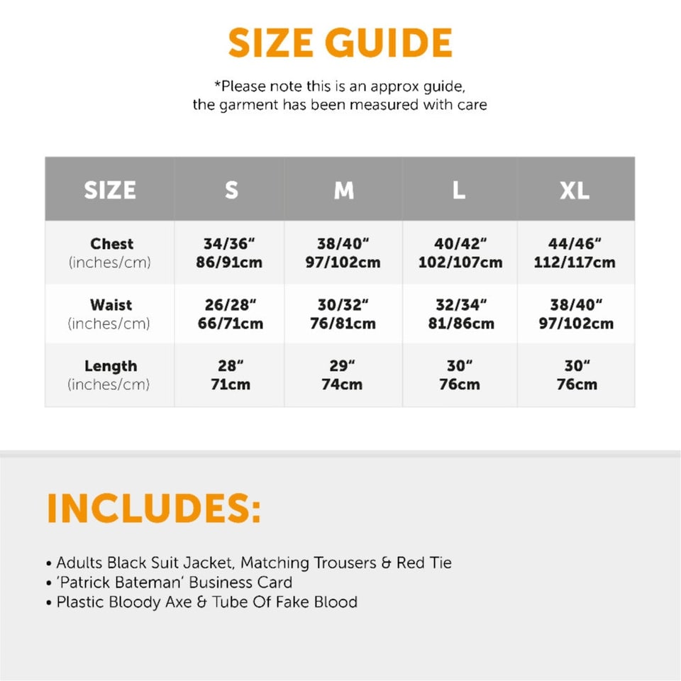 image 1 of Patrick Bateman Costume Multi | S
