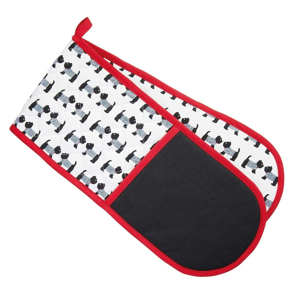 image 1 of Kitchencraft Double Oven Glove Westie Black