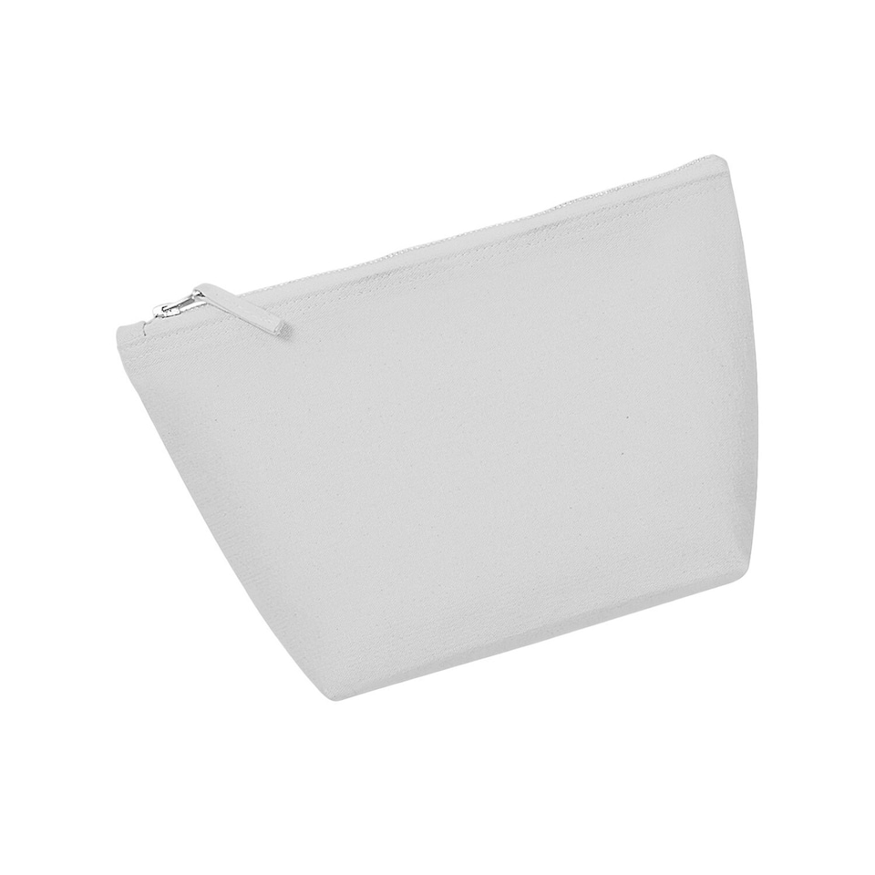 Westford Mill Canvas Accessory Bag - Light Grey - 22.5cm x 11cm x 23cm