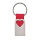 image 1 of MidOcean Bonheur Heart Metal Keyring - Red - 0.6cm x 5.5cm x 2.5cm