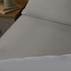 image 4 of OHS 100% Brushed Cotton Soft Cosy Warm Fleece 25cm Deep Elasticated Fitted Sheet Grey | Single