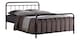image 1 of 4ft Small Double Black Tubular Steel Metal Retro Victorian Bed Frame Bedstead | Black | Small Double