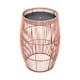 image 1 of Teamson Home Patio Cylinder Bamboo Side Table with Iron Tabletop - Small