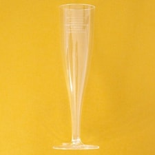 Clear Plastic Champagne Tulip Flutes 100ml - Pack of 50