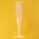 image 1 of Clear Plastic Champagne Tulip Flutes 100ml - Pack of 50