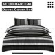 image 6 of VELVETIO Seth Complete Duvet Cover Set with Fitted Sheet Cosy Quilt Coverlet Grey | Single
