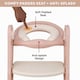 image 7 of Straame Toddler Toilet Ladder Seat - (White-Pink)