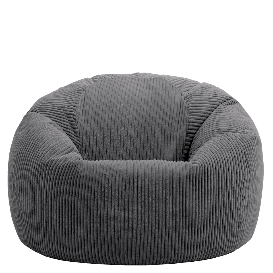 image 1 of icon Kingston Classic Beanbag Corduroy Charcoal Set of 2