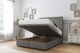 image 2 of Sloomy Somerset Pewter Dumfries Ottoman Bed Base With 54" Floor Standing Headboard 4' Small Double | Grey | Pewter | Small Double | 1
