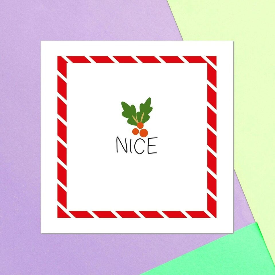 Nice Square Greetings Card