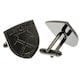 image 1 of West Ham United FC Ion Plated Cufflinks - Black - One Size