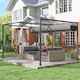 image 8 of Outsunny 4 x 3(m) Metal Outdoor Pergola with Retractable Roof, Outdoor Gazebo with Drainage Holes for Garden, Patio, Lawn, Grey
