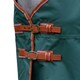 image 4 of Weatherbeeta Comfitec Tyro Plus Combo Neck Lightweight Horse Rug - Green/Burnt Orange/White - 5´ 9"