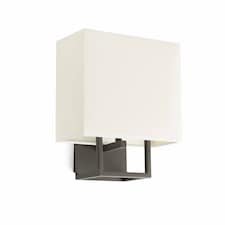 Vesper 1 Light Indoor Wall Lamp Brown with Shade, E14