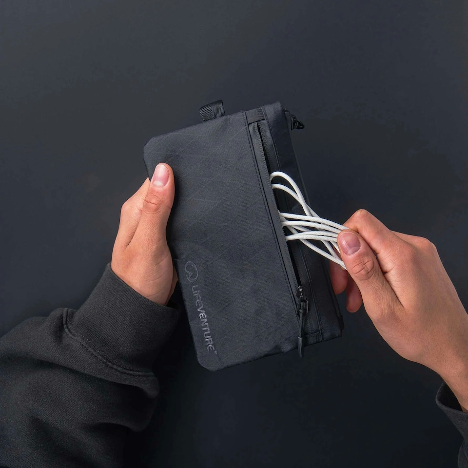 image 1 of Lifeventure X-Pac Travel Zip Pouch Bag Black | Navy