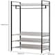 image 3 of Alva Open Wardrobe with 4 Shelves White | White Oak
