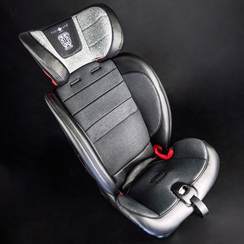 image 1 of Cozy N Safe Excalibur Car Seat Group 1/2/3 9-36kg, ISOFix & Top Tether, 25kg Harness, Convertible Baby Toddler Child Car Seat, Forward Facing High Back Booster, 9 Months to 12 Years (Graphite)