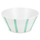 image 3 of Green Striped Bowls Set of 4 Recycled Plastic Set | Green | 4 Pack