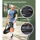 image 5 of Gr8 Home Black 3m Badminton Net Post Set Outdoor Portable Volleyball Pickleball Tennis