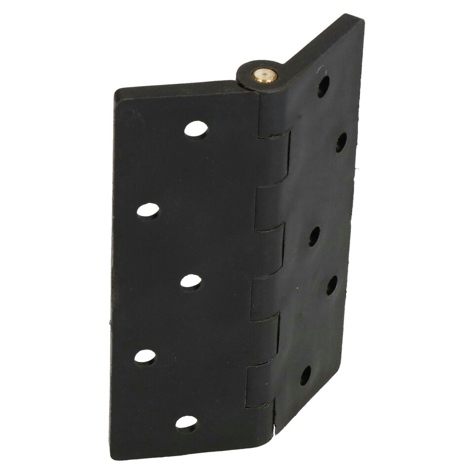 image 1 of Black Reinforced Nylon Plastic Hinge 67x102mm Italian Made Industrial Quality 4PK Black