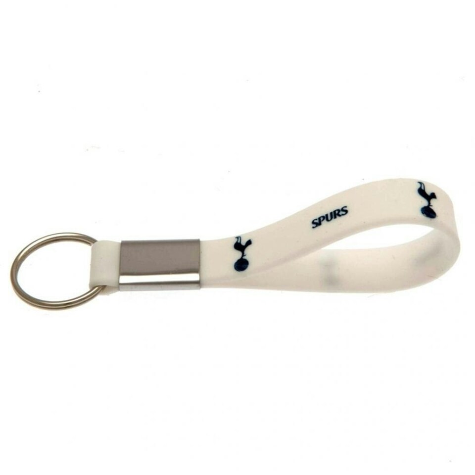 image 1 of Tottenham Hotspur FC Silicone Keyring - White - One Size (UTTA1259)