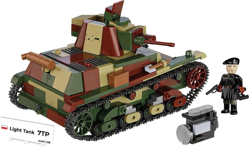 image 1 of Cobi 2661 World War II  Polish Light Tank 7 TP 669 pcs