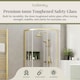 image 3 of 6mm Glass Quadrant Shower Enclosure 1900 x 800 x 800mm Brushed Brass | Copper | Brushed Brass | 1